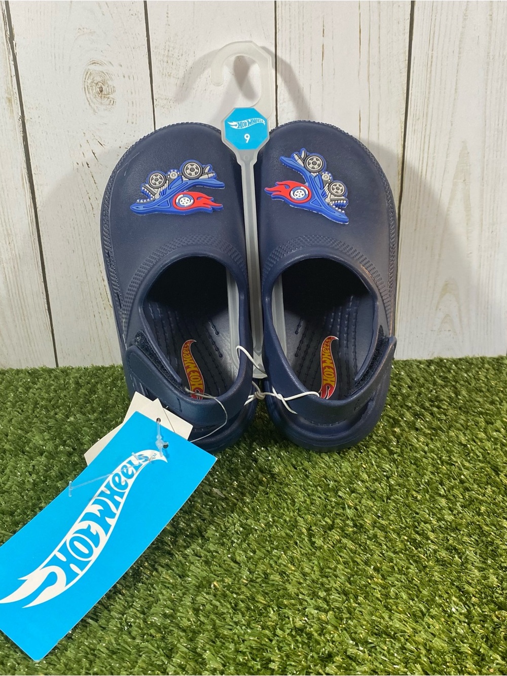 New Mattel Hot Wheels Kids Size 9 Summertime Sport Sandals Boys Blue Closed Toe